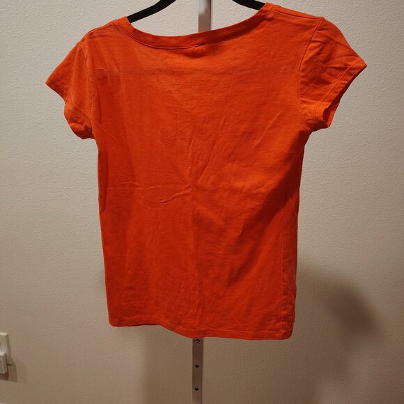 Miami Beach Women's Pink V-Neck Short Sleeve T-Shirt Size Large Cotton Polyester - Picture 11 of 11